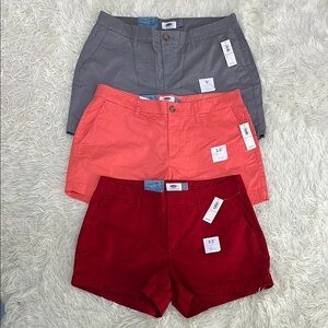 Old Navy Women's Casual Shorts - Gray, Coral, Red